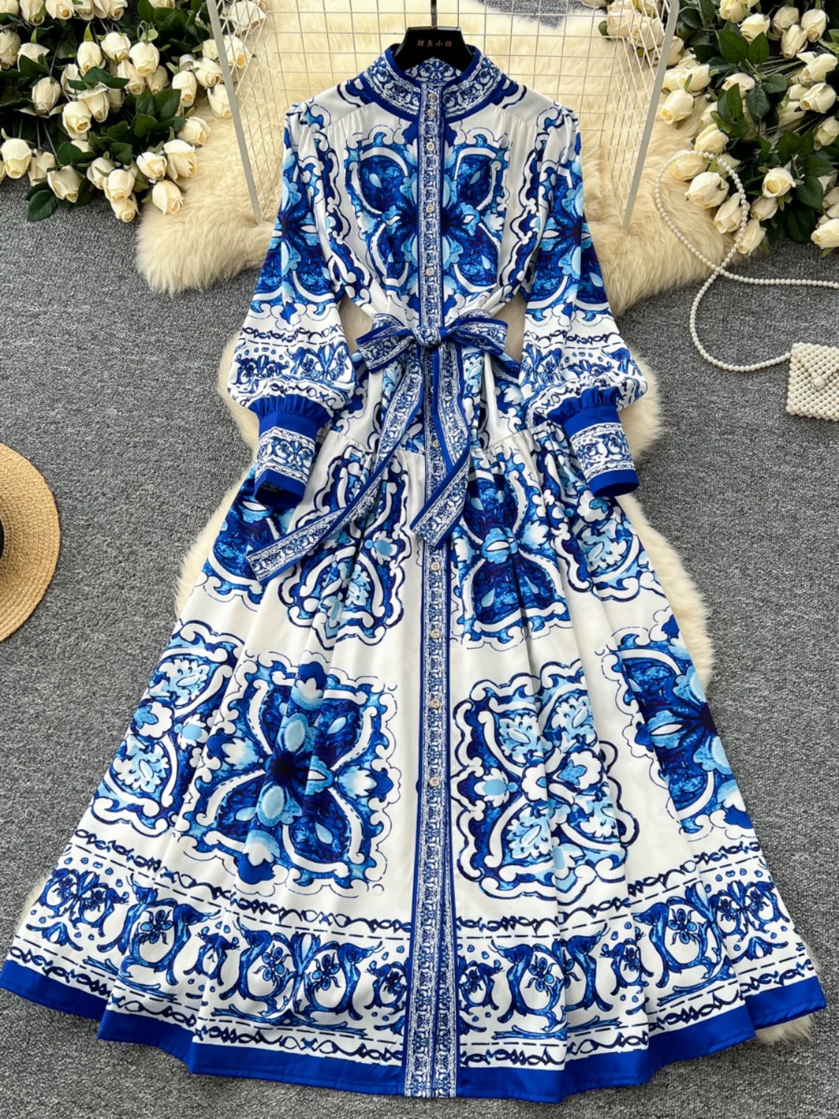 Summer stunner print dress ED184 images